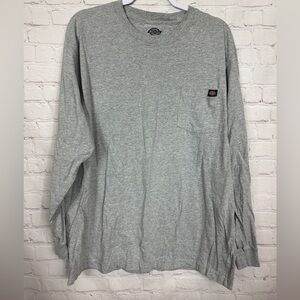 Dickies gray long sleeve cotton blend pocket t-shirt,‎ sz XL, GUC